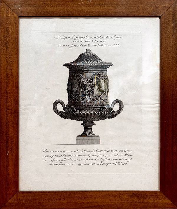 Francesco Piranesi - "Vaso cinerario di gran mole"