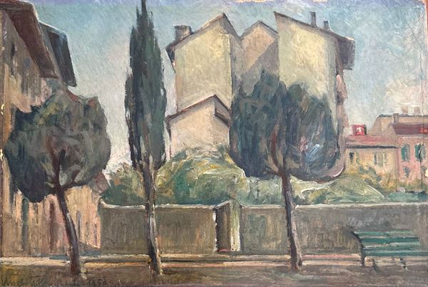 Umberto Benedetti - "Firenze, Piazza Galileo Ferraris"