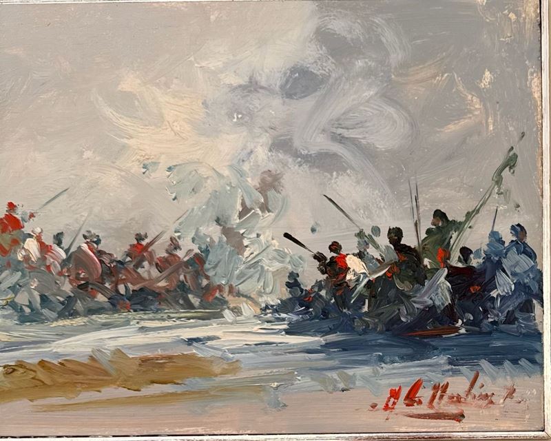 Norberto Martini : "Senza titolo"  - Olio su tavola - Asta Arte Moderna e Contemporanea: I Sessione - Grafiche e Multipli d'autore - Fidelis Auctions